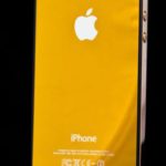 Zrcadlové zlaté sklo - tmavé a nový design pro iPhone