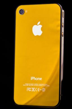 Zrcadlové zlaté sklo - tmavé a nový design pro iPhone